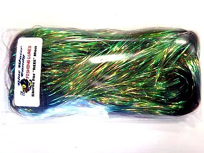 B.W.C. Lure Mylar Bling For Lure Skirts Making - BLACK - 32 Grams Hank NEW • $25.99