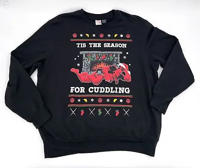 $39.99 • Buy Deadpool Marvel Christmas Sweater Mens Extra Large Black Season Cuddling Movie