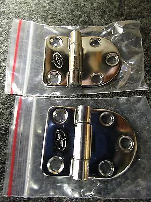 NEW (2) GEM GEMLUX BUTT HINGES #1639 1 5/8  X 1 3/16  BOAT MARINE FREE SHIPPING • $9.99