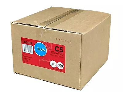 Tudor Envelope C5 Plainface Peel-N-Seal 229x162mm White Pk Of 500 140169 • $51.95