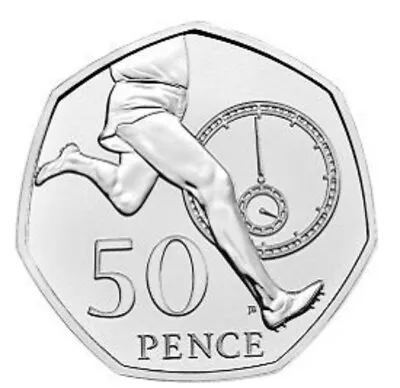 Roger Bannister 50p Coin 4 Four Minute Mile Stopwatch 2004 Freepost • £3.29