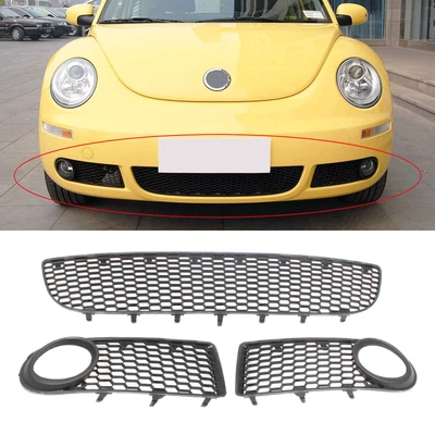 Front Bumper Lower Center Grille Left Right Grill Fit For VW Beetle Cabrio 06-10 • $59.48