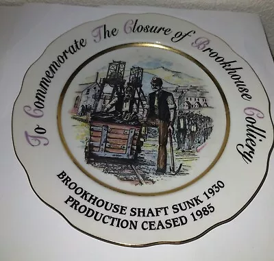 Commemorative Brookhouse Colliery Closure  Plate • £24.99