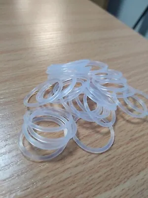 £45 • Buy BS001 Clear Silicone O Rings - 0.74mm Internal Diameter - Pack 1000