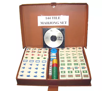 144 Plus Tile American Mahjong (mah-jong / Mah-jongg) Set – Excellent • $15.99