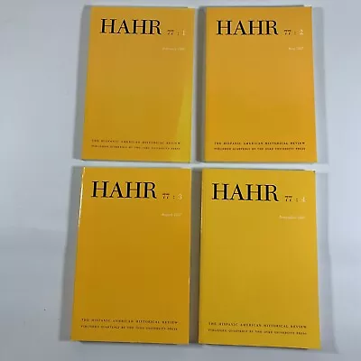 HAHR Hispanic American Historical Review Vol. 77 Issues 1-4 Lot (1997) • $24.95