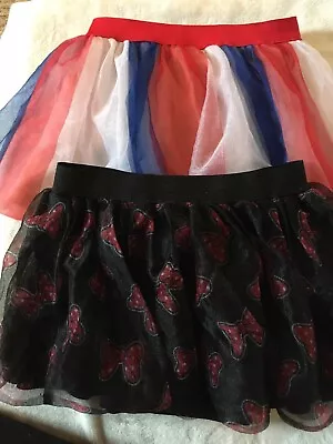 2 - Disney Tulle Skirts 3T  Minnie Mouse And Red White And Blue • $9.60