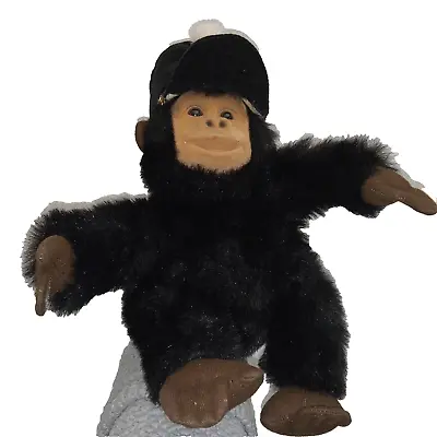 VTG Circus Monkey Plush Puppet Stuffed Animal Feathered Cap Hosung READ PLEASE • $19.99