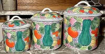 Williams Sonoma Set Of 3 Kitchen Canisters Grande Cuisine • $115