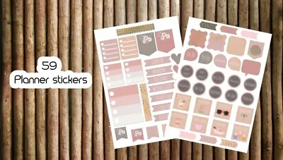 59x Calendar Planner Stickers Journal Diary Stickers DIY Scrapbooking  • £3.29