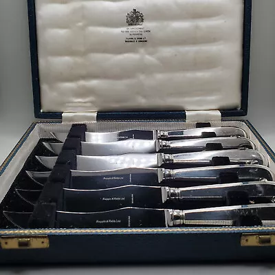 Vintage Mappin And Webb Set Of 8  Stainless Steal Steak Knives • $34.99