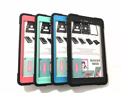 TOUGH CASE For Samsung TAB A 8.0 2019 T290 T295 With STAND Blk/Red/Blue/Green   • $39.95