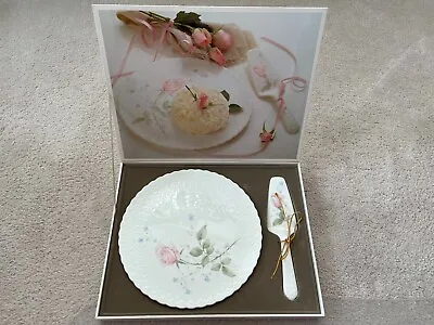 Mikasa Bone China April Rose Cake Plate And Server B2053 Narumi Japan In Box • $29.95