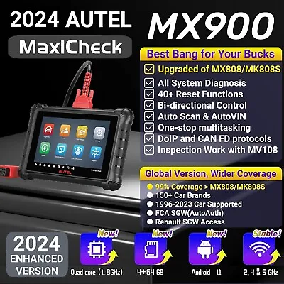 Autel Scanner MX900 Bidirectional Scan Tool Upgraded Model Automotive Diagnostic • $487