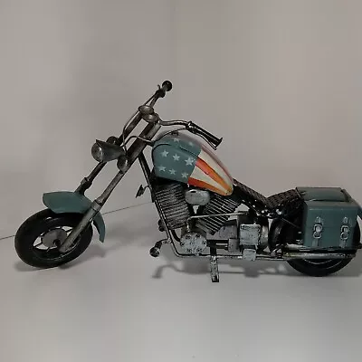 Vintage Handmade 'Easy Rider-Harley Davidson Chopper' Metal Toy Motorcycle  • $54