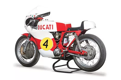 1970 DUCATI 450 CORSA S VINTAGE MOTORCYCLE POSTER PRINT 24x36 HI RES 9MIL PAPER • $39.95