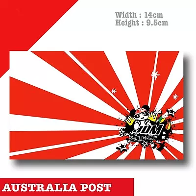 $6.85 • Buy JAPAN Sun Rise Flag JDM Culture Flag Stickers