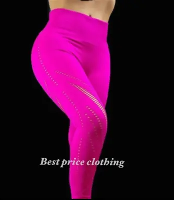 Victorias Secret Sport Seamless High Rise 7/8 Tight Yoga Gym Leggings Fuchsia • $21.57