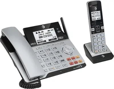 AT&T 2 Line Business Phone DECT 6.0 Connect To Cell Cordless Phone System • $129.99