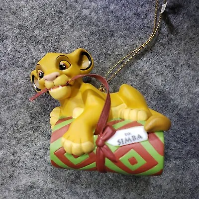 Disney Grolier Disney Treasures Simba Present Gift Tag Ornament 26306-106 • $8.99