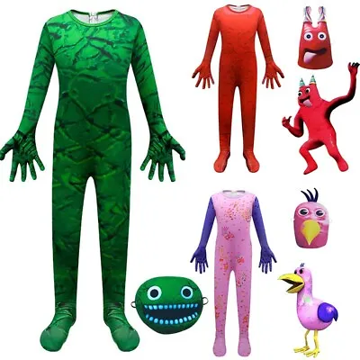 £16.66 • Buy Kids Garden Of Banban Cosplay Bodysuit Jumbo Josh Halloween Costume Set Masks