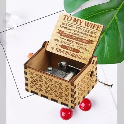 Husband To Wife - You Are My Sunshine - Engraved Crank Music Box Original Gift • £6.67