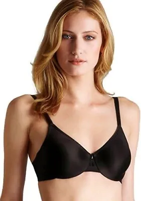 NWT Wacoal Bodysuede Underwire Bra 85182 Black Size 34D • $19