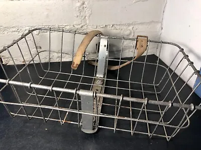 Vintage 1950s Bicycle Wire Basket Rack • $19.95