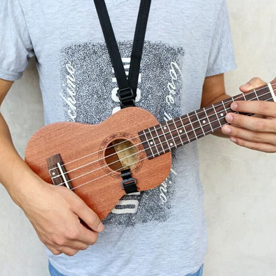 $2.43 • Buy Adjustable Ukulele Strap Guitar Instrument Hook Black Guitar AccessoriesB&KN C3