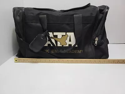 Black/Gold ATA Taekwondo Martial Arts Karate Sparring Gear Equipment Duffle Bag • $49.99