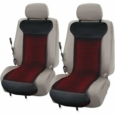 Zone Tech 2x Heated Car Seat Chair Cushion Warmer Cover Great For Winter Driving • $36.99