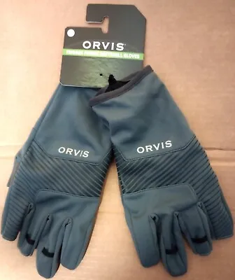 ORVIS SOFT SHELL GRAY CONVERTIBLE GLOVES (Mittens) )- XL(9¼-10) - NEW • $38.93