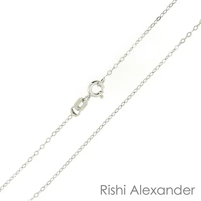 925 Sterling Silver Rhodium Finish Thin Delicate Rolo Link Chain Necklace • $5.99