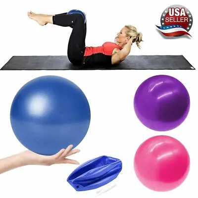 $6.27 • Buy Exercise Yoga Ball Yoga Fitness Pilates Sculpting Balance Include Pump Workout