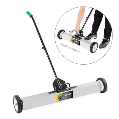 24  36  Magnetic Floor Sweeper Metal Scrap Screw Rolling Roller Push Broom • £39.95