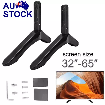 TV Stand Base Mount Cabinet Television Bracket For 32- 65Inch Samsung Sony LCD • $23.80