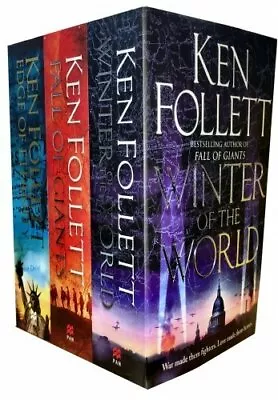  Ken Follett Century Trilogy War Stories Collection 3 Books Set • £21.99