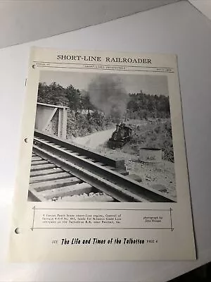 Short-Line Railroader Magazine March 1959 Issue #38 - Talbotton Trains Engines  • $10