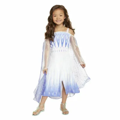 NWT~ Sizes 4-6X Disney Frozen 2 Elsa Dress Up The Snow Queen Elsa Costume White • $29.99