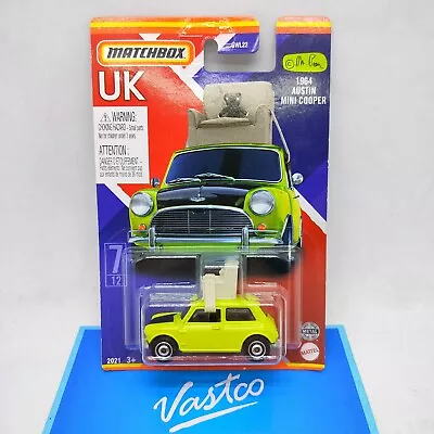 Mattel Matchbox UK Mr Bean 1964 Austin Mini Cooper (w/Armchair) GWL25  • $31.99