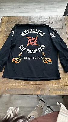 Vintage Metallica T-Shirt 30 Years San Francisco Shirt Limited Ed. Long Sleeve • $298.99