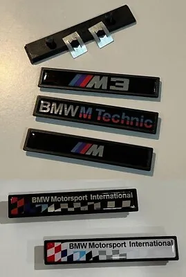 BMW E36 M Side Emblems Moulding Trim - Fixation Springs Included • $29