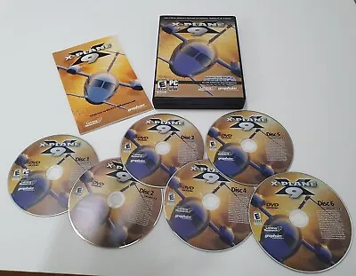 X-Plane 9 Flight Simulator For PC Game Graphsim 6 DVD-Rom Discs In Case + Manual • $17.50