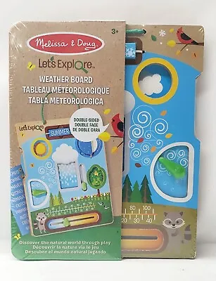 Melissa And Doug Lets Explore Weather Board Unisex Kids Learn Play Fun Ages • $13.50