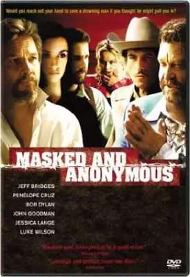 Masked And Anonymous - DVD - VERY GOOD • $4.30