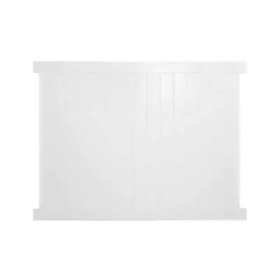 Weatherables Fence Panel Kit 5 Ft. H X 6 Ft. W Privacy Vinyl White • $154.14