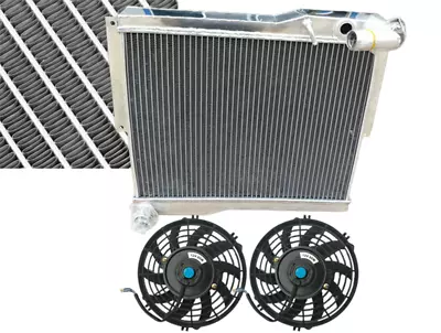 56mm Aluminum Radiator+Fans For MG MGB GT Roadster 1.8 Convertible 1977-1980 MT • $125