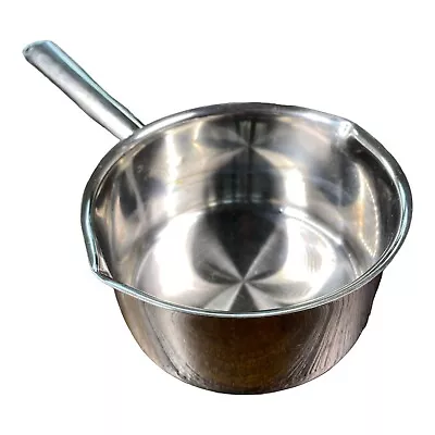 MAGNALITE Professional Stainless Steel .7 Lt 3/4 Qt Butter Warmer Pan Spout • $29