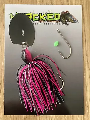 WHACKED LURES AUS ~ 1oz 'Rig Your Own Trailer' CHATTERBAIT ~ SEXY WITCH • $13.50