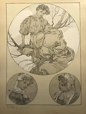 Alfons Mucha Figures Decorative • $782.71